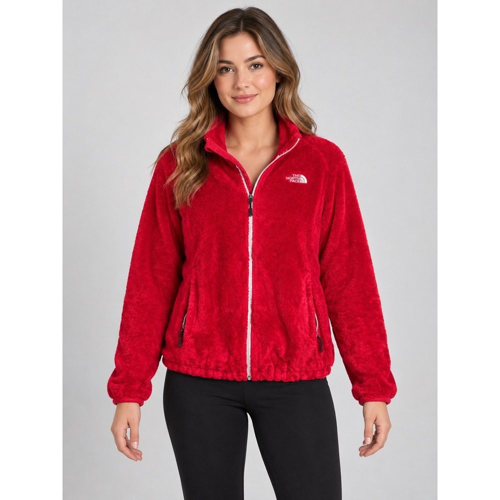 The North Face Osito 2 Fleece Jacket Raspberry Pink Full Zip Womens L